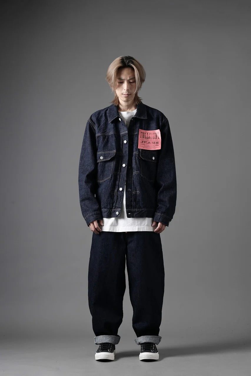 FULLCOUNT Type2 Jean Jacket / 13.7oz Zimbabwe Selvedge Denim (INDIGO BLUE / ONE WASHED)