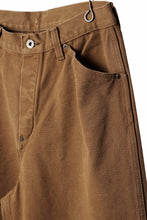 Load image into Gallery viewer, FULLCOUNT HEAVY CANVAS CINCH BACK WORK TROUSERS (BROWN)