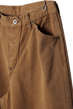 Load image into Gallery viewer, FULLCOUNT HEAVY CANVAS CINCH BACK WORK TROUSERS (BROWN)