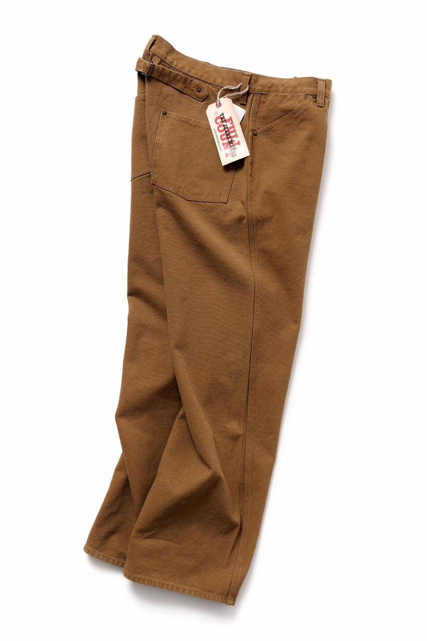 Load image into Gallery viewer, FULLCOUNT HEAVY CANVAS CINCH BACK WORK TROUSERS (BROWN)