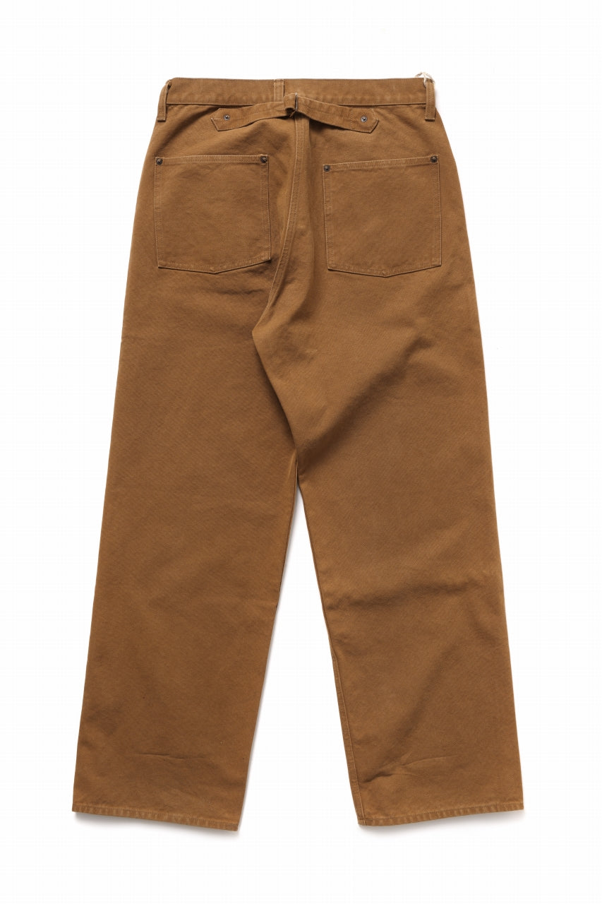Load image into Gallery viewer, FULLCOUNT HEAVY CANVAS CINCH BACK WORK TROUSERS (BROWN)