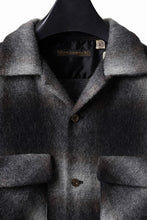 画像をギャラリービューアに読み込む, FULLCOUNT OPEN COLLAR SHIRT / SHAGGY OMBRE CHECK (BLACK)