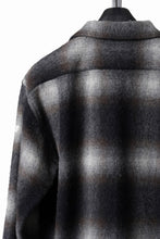 画像をギャラリービューアに読み込む, FULLCOUNT OPEN COLLAR SHIRT / SHAGGY OMBRE CHECK (BLACK)