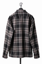 画像をギャラリービューアに読み込む, FULLCOUNT OPEN COLLAR SHIRT / WOOL TWILL TARTAN CHECK (BLACK)