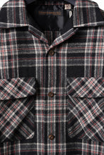 画像をギャラリービューアに読み込む, FULLCOUNT OPEN COLLAR SHIRT / WOOL TWILL TARTAN CHECK (BLACK)