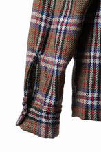 画像をギャラリービューアに読み込む, FULLCOUNT OPEN COLLAR SHIRT / WOOL TWILL TARTAN CHECK (KHAKI)