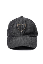 Load image into Gallery viewer, FULLCOUNT × HTC Black Denim Cap On Studs by Zip Stevenson (BLACK)