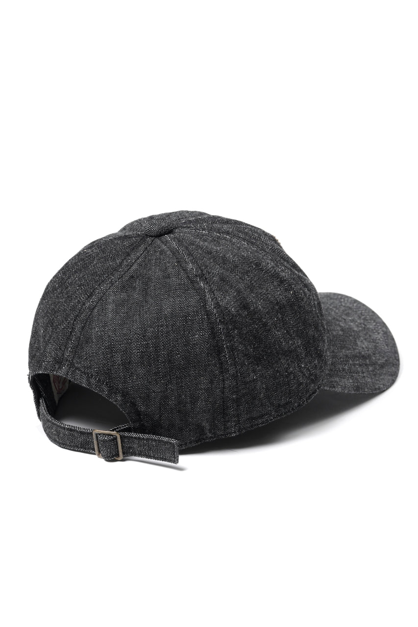 Load image into Gallery viewer, FULLCOUNT × HTC Black Denim Cap On Studs by Zip Stevenson (BLACK)