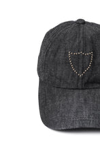 Load image into Gallery viewer, FULLCOUNT × HTC Black Denim Cap On Studs by Zip Stevenson (BLACK)