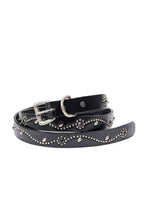 Load image into Gallery viewer, FULLCOUNT × HTC Flower Studs Belt by Zip Stevenson (BLACK)