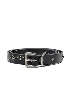 Load image into Gallery viewer, FULLCOUNT × HTC Flower Studs Belt by Zip Stevenson (BLACK)