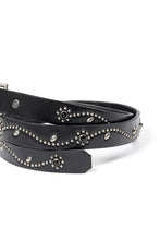 Load image into Gallery viewer, FULLCOUNT × HTC Flower Studs Belt by Zip Stevenson (BLACK)