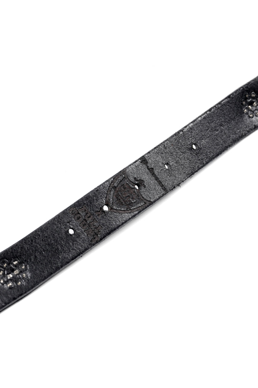 Load image into Gallery viewer, FULLCOUNT × HTC Flower Studs Belt by Zip Stevenson (BLACK)
