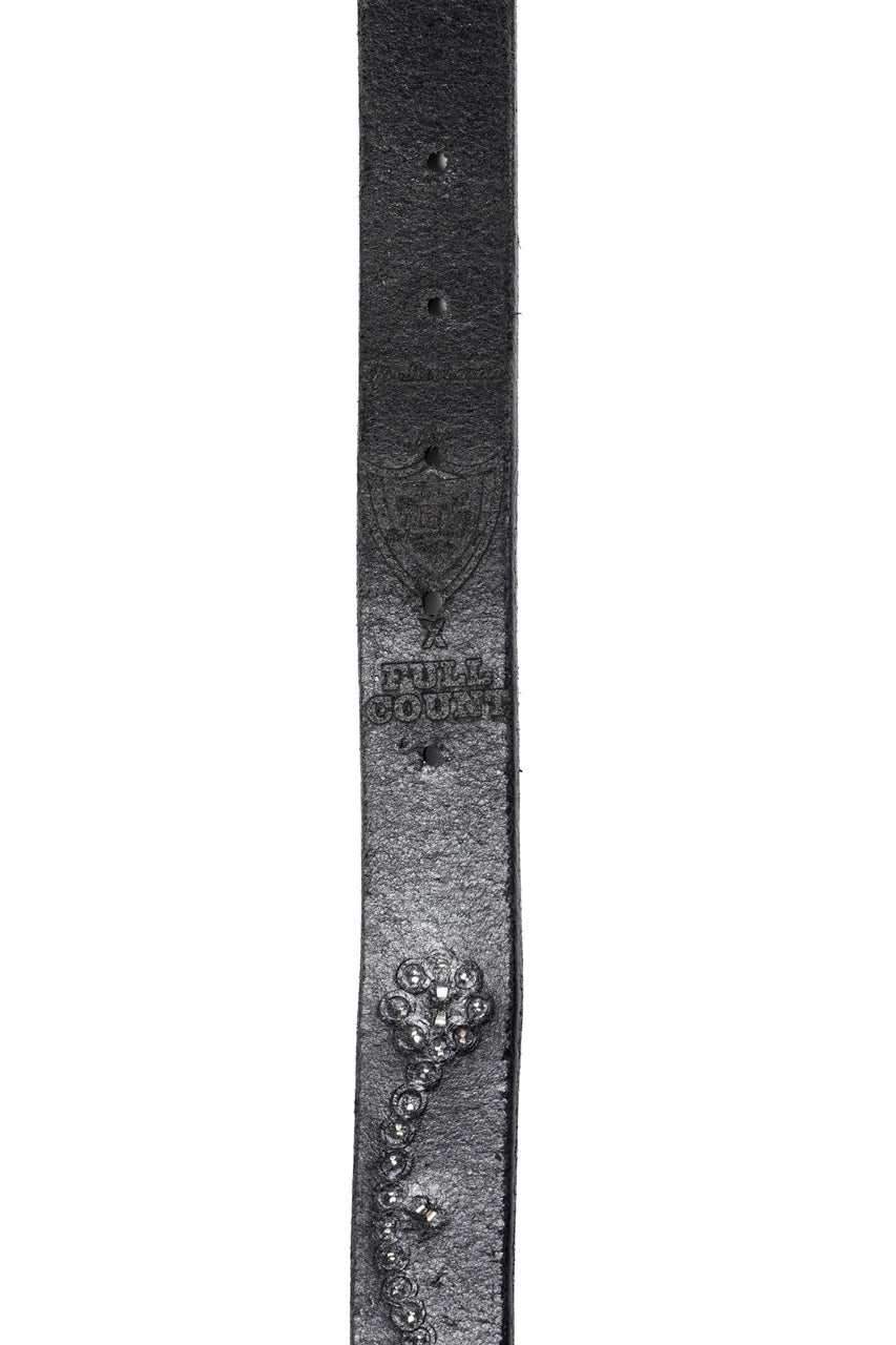 Load image into Gallery viewer, FULLCOUNT × HTC Flower Studs Belt by Zip Stevenson (BLACK)