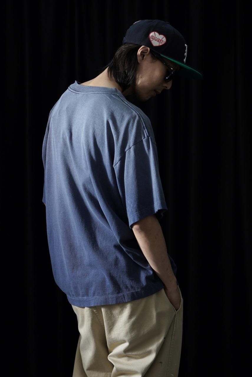 画像をギャラリービューアに読み込む, SAINT Mxxxxxx × A BATHING APE® SS TEE / FADE AWAY LOVE (NAVY)