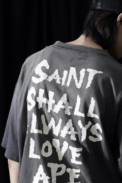 画像をギャラリービューアに読み込む, SAINT Mxxxxxx × A BATHING APE® SS TEE / ALWAYS LOVE (BLACK)