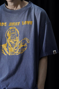 画像をギャラリービューアに読み込む, SAINT Mxxxxxx × A BATHING APE® SS TEE / FADE AWAY LOVE (NAVY)