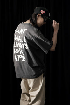 画像をギャラリービューアに読み込む, SAINT Mxxxxxx × A BATHING APE® SS TEE / ALWAYS LOVE (BLACK)