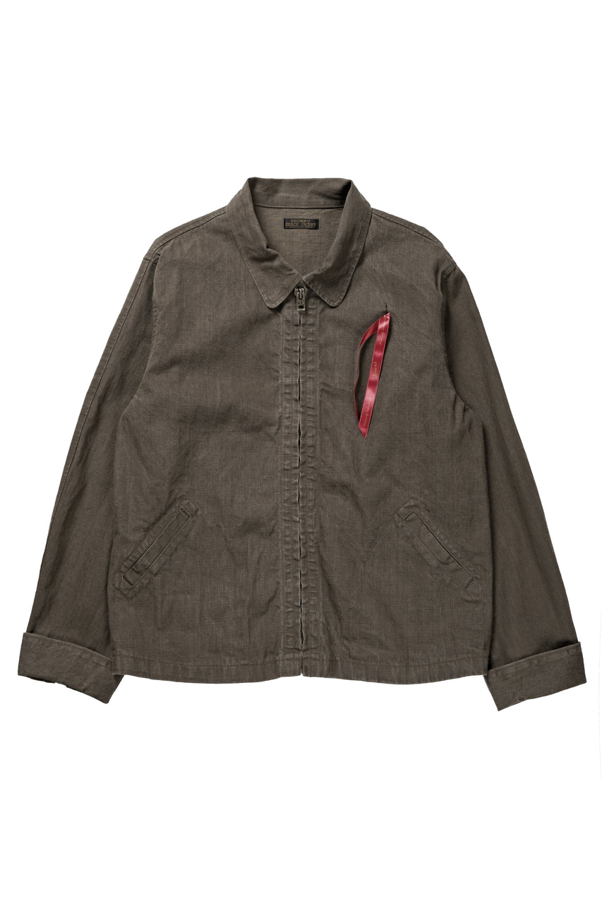 画像をギャラリービューアに読み込む, BROWN'S BEACH DUCK ZIP UP SPORT JACKET (OLIVE)