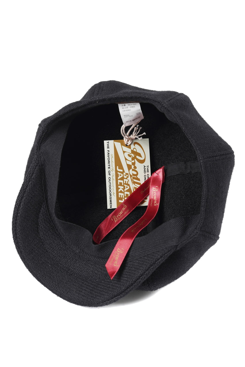 Load image into Gallery viewer, BROWN'S BEACH BBJ-032 WORKER CASQUETTE (BLACK)