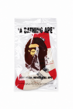 Load image into Gallery viewer, SAINT Mxxxxxx × A BATHING APE® BAPE SOCKS FINAL (ECRU+RED)