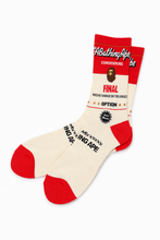 Load image into Gallery viewer, SAINT Mxxxxxx × A BATHING APE® BAPE SOCKS FINAL (ECRU+RED)