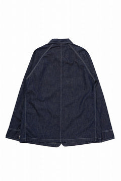 画像をギャラリービューアに読み込む, FULLCOUNT x N/07 exclusive COVER ALL JACKET / 10.5oz Zimbabwe Denim (INDIGO BLUE / ONE WASHED)