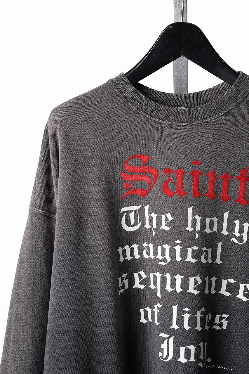 画像をギャラリービューアに読み込む, SAINT Mxxxxxx CREW NECK SWEAT / SAINT (BLACK)