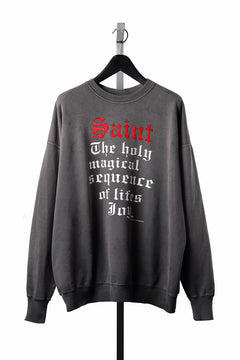 画像をギャラリービューアに読み込む, SAINT Mxxxxxx CREW NECK SWEAT / SAINT (BLACK)