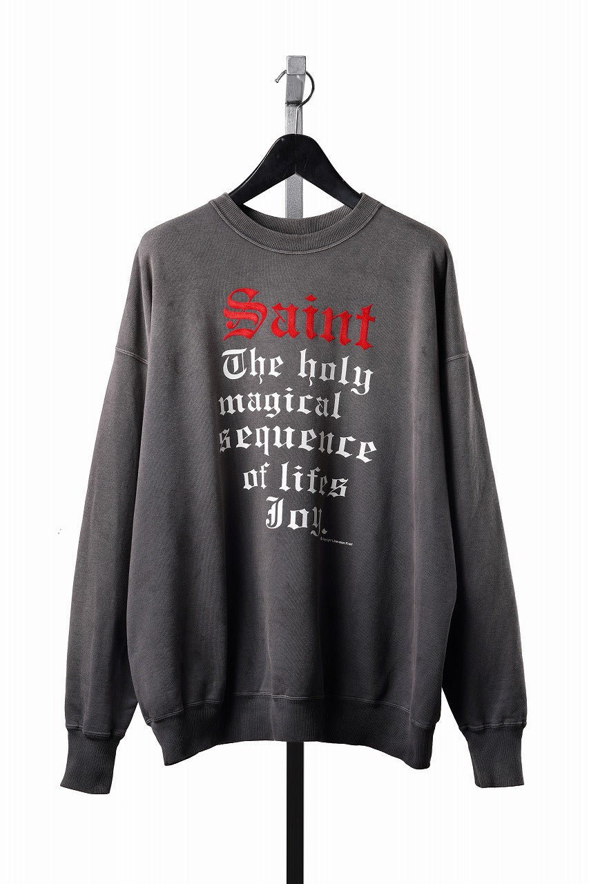 画像をギャラリービューアに読み込む, SAINT Mxxxxxx CREW NECK SWEAT / SAINT (BLACK)