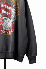 画像をギャラリービューアに読み込む, SAINT Mxxxxxx TRS CREW NECK SWEAT / LIPS &amp; TONGUE (BLACK)