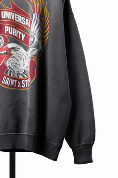 画像をギャラリービューアに読み込む, SAINT Mxxxxxx TRS CREW NECK SWEAT / LIPS &amp; TONGUE (BLACK)