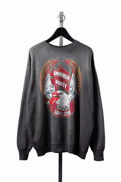 画像をギャラリービューアに読み込む, SAINT Mxxxxxx TRS CREW NECK SWEAT / LIPS &amp; TONGUE (BLACK)