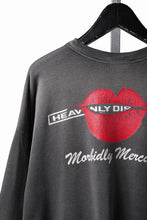 画像をギャラリービューアに読み込む, SAINT Mxxxxxx TRS CREW NECK SWEAT / LIPS &amp; TONGUE (BLACK)