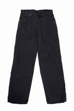 Load image into Gallery viewer, FULLCOUNT 1149 HICKOLY STRIPE BLACK WORK TROUSERS (CHARCOAL BLACK)