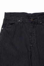 Load image into Gallery viewer, FULLCOUNT 1149 HICKOLY STRIPE BLACK WORK TROUSERS (CHARCOAL BLACK)