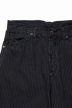 Load image into Gallery viewer, FULLCOUNT 1149 HICKOLY STRIPE BLACK WORK TROUSERS (CHARCOAL BLACK)