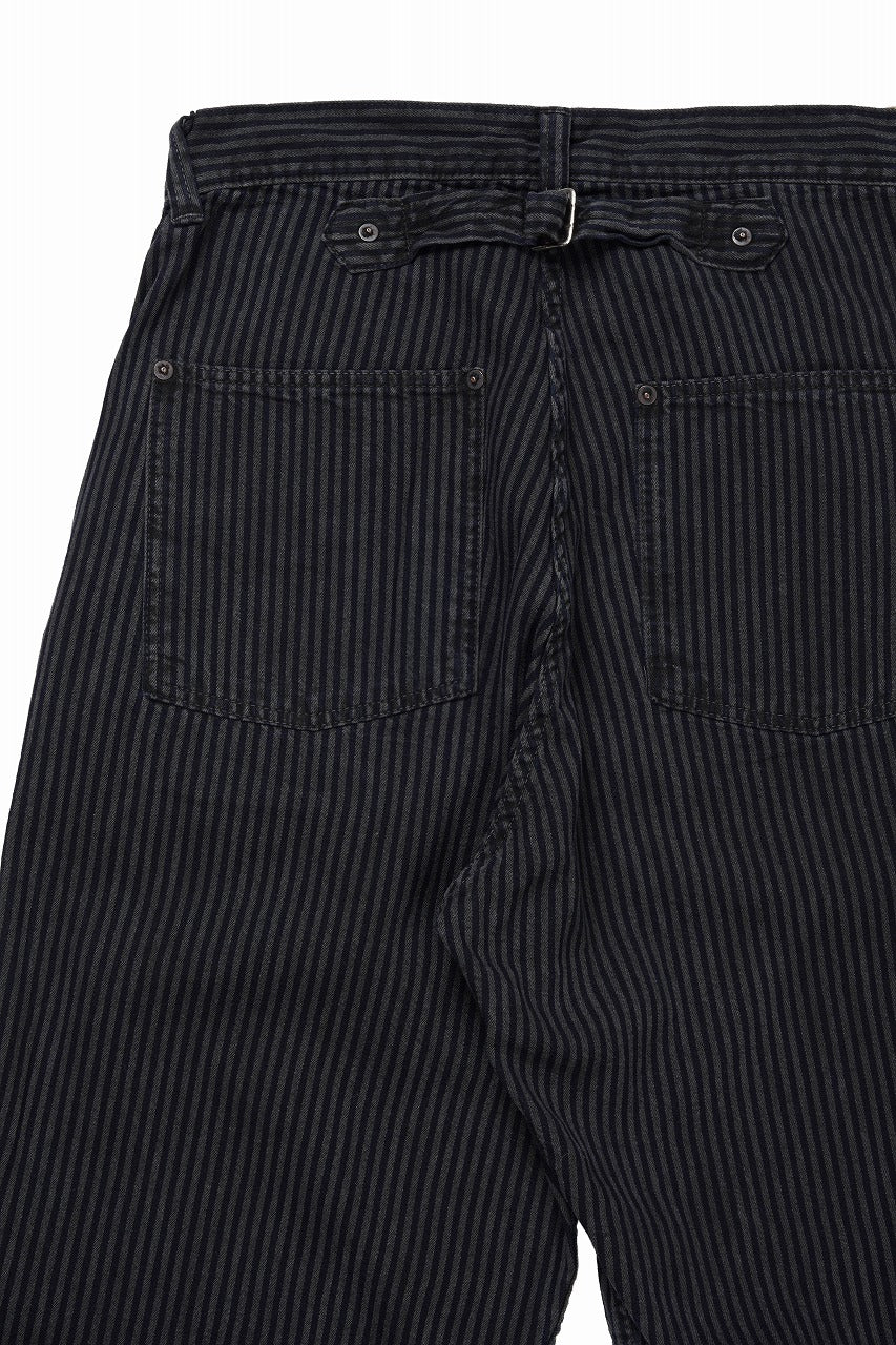 Load image into Gallery viewer, FULLCOUNT 1149 HICKOLY STRIPE BLACK WORK TROUSERS (CHARCOAL BLACK)