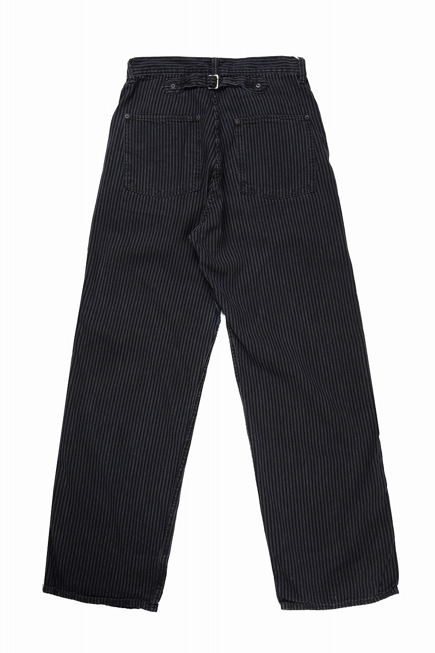 Load image into Gallery viewer, FULLCOUNT 1149 HICKOLY STRIPE BLACK WORK TROUSERS (CHARCOAL BLACK)