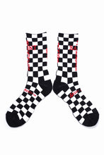 画像をギャラリービューアに読み込む, SAINT Mxxxxxx SOCKS / CHECK (BLACK + WHITE)