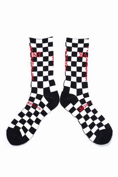 画像をギャラリービューアに読み込む, SAINT Mxxxxxx SOCKS / CHECK (BLACK + WHITE)
