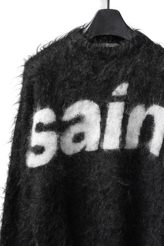 画像をギャラリービューアに読み込む, SAINT Mxxxxxx MOHAIR CREW KNIT / SAINT (BLACK)