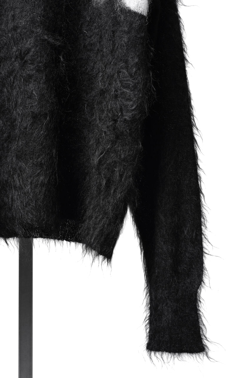 画像をギャラリービューアに読み込む, SAINT Mxxxxxx MOHAIR CREW KNIT / SAINT (BLACK)