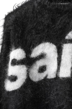 画像をギャラリービューアに読み込む, SAINT Mxxxxxx MOHAIR CREW KNIT / SAINT (BLACK)