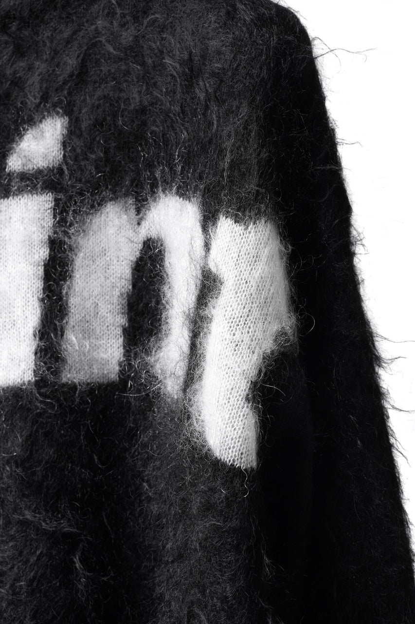 画像をギャラリービューアに読み込む, SAINT Mxxxxxx MOHAIR CREW KNIT / SAINT (BLACK)