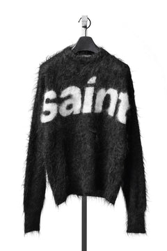 画像をギャラリービューアに読み込む, SAINT Mxxxxxx MOHAIR CREW KNIT / SAINT (BLACK)