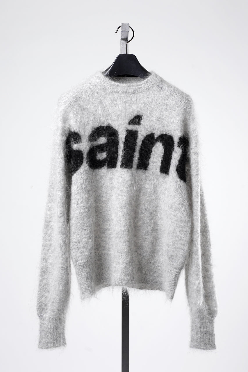 Load image into Gallery viewer, SAINT Mxxxxxx MOHAIR CREW KNIT / SAINT (GREY)
