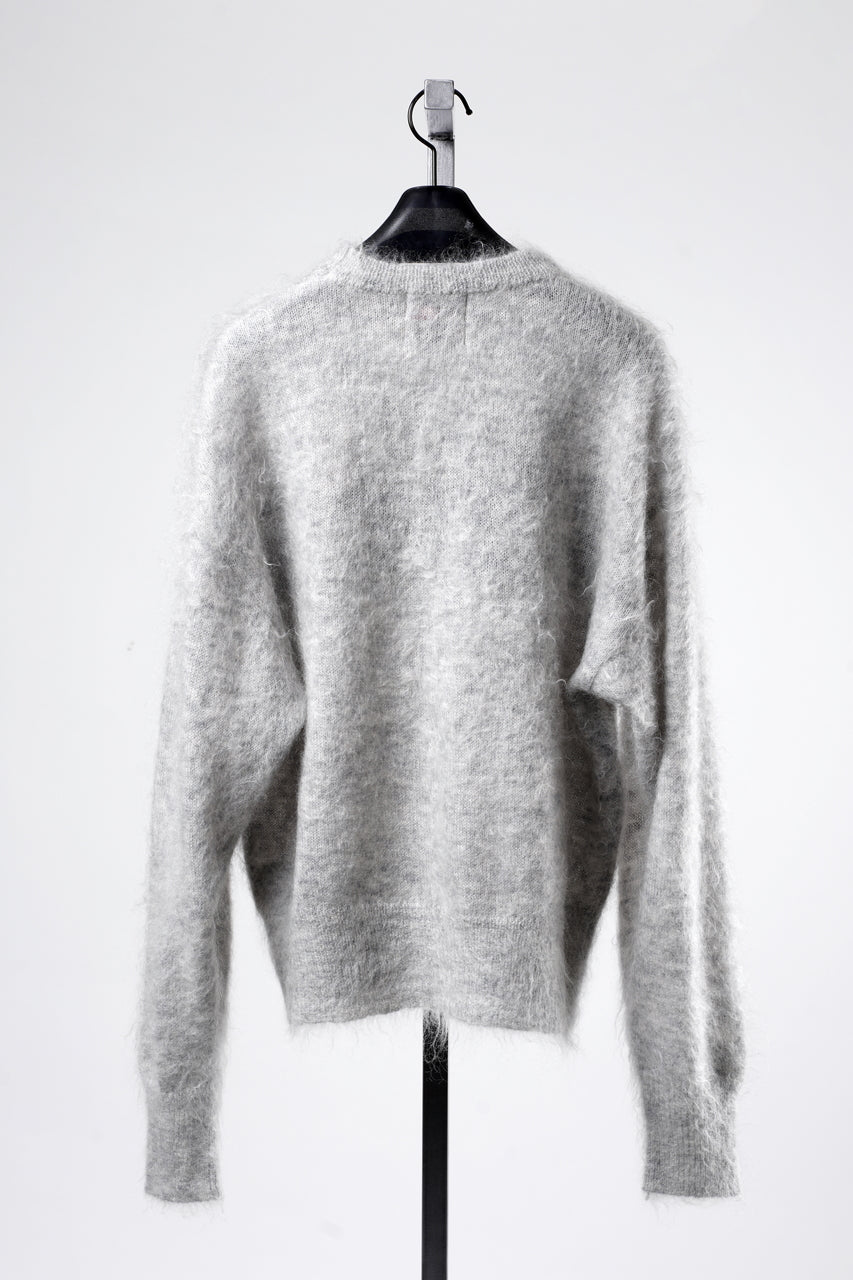 Load image into Gallery viewer, SAINT Mxxxxxx MOHAIR CREW KNIT / SAINT (GREY)