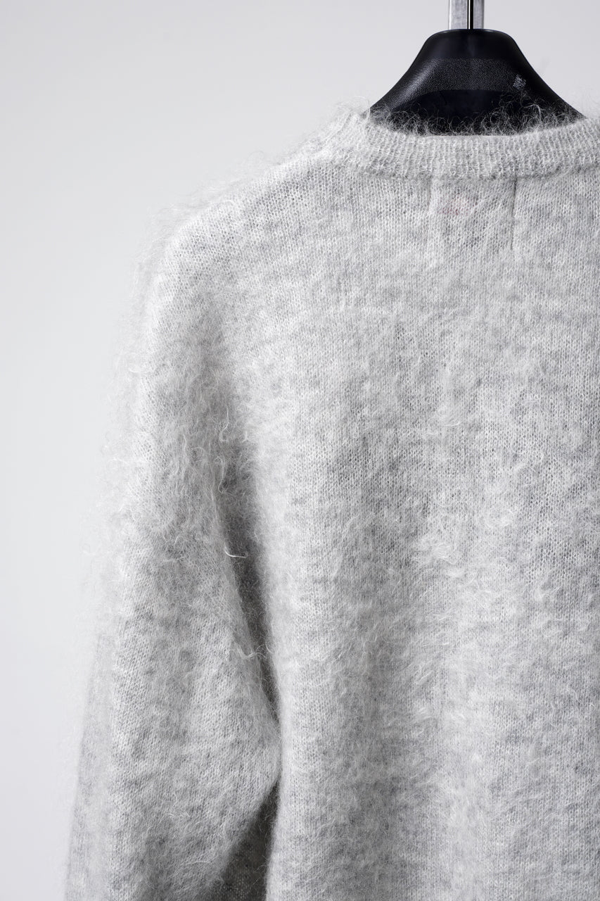 Load image into Gallery viewer, SAINT Mxxxxxx MOHAIR CREW KNIT / SAINT (GREY)