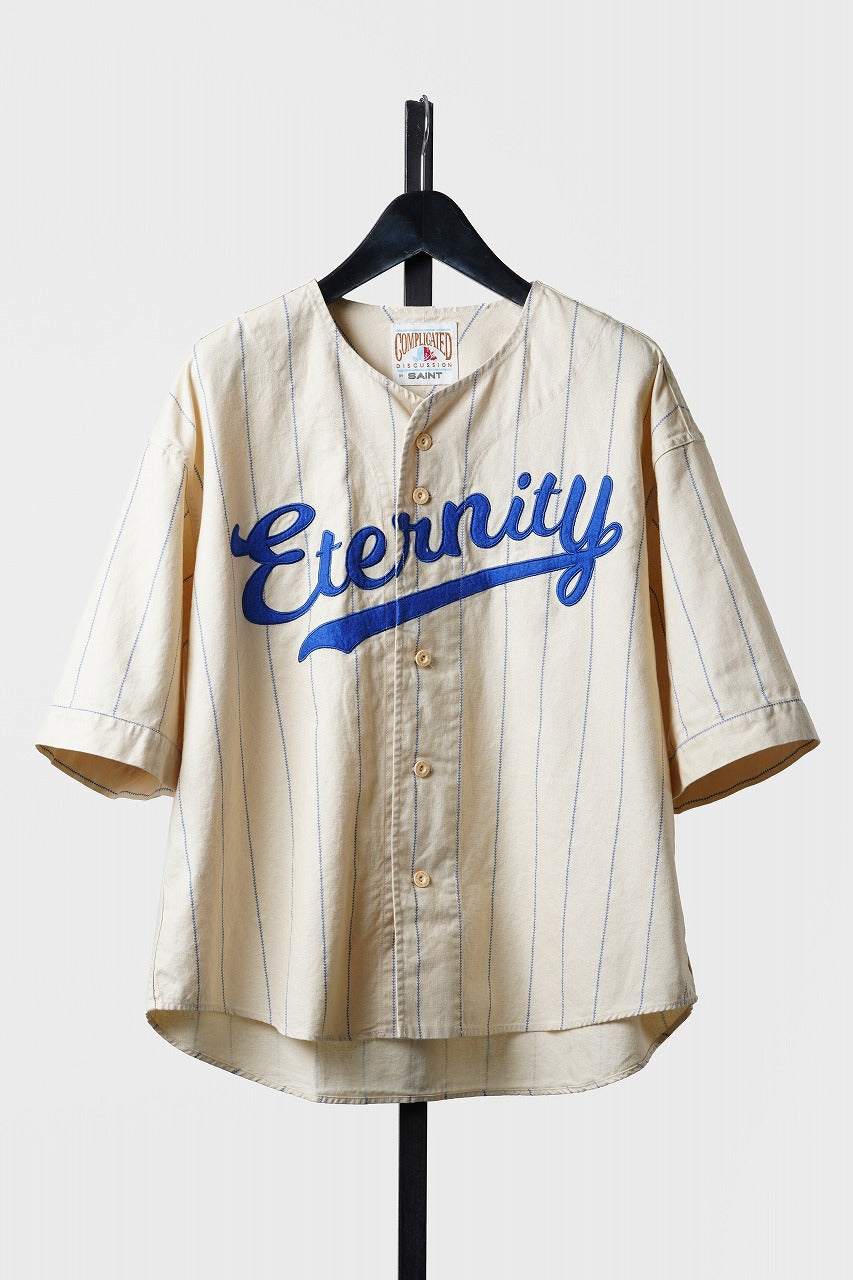 画像をギャラリービューアに読み込む, SAINT Mxxxxxx BASEBALL SHIRT / ETERNITY (WHITE)
